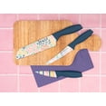thumbnail image 5 of Dura Living 3-Piece Colorful Floral Kitchen Knife Set - Nonstick Stainless Steel Ultra Sharp 7 Inch Santoku, 5 Inch Utility, 3.5 Inch Paring Cooking Knives With Matching Sheaths, 5 of 5