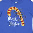 thumbnail image 4 of Inktastic Merry Christmas Red and Gold Candy Cane Boys or Girls Baby T-Shirt, 4 of 5