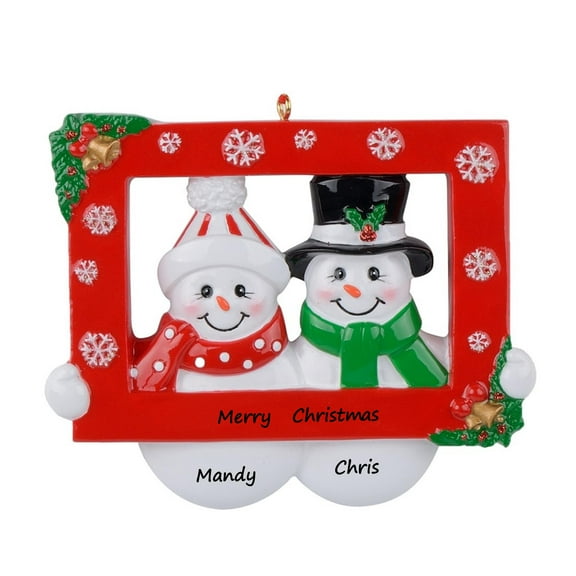 Maxora Personalized Ornaments Customized Christmas Gift for Couple Party Prop Free Customize