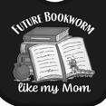 thumbnail image 4 of Inktastic Future Bookworm Like My Mom Boys or Girls Baby Bib, 4 of 4