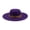 Purple, variant on Beach Hats for Women Unisex Wide Brim Studded Belt Wool Cowboy Hat Winter Warm White One Size