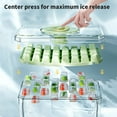 thumbnail image 4 of JingChun Ice Cube Tray with Lid and Bin, 2 Pack for Freezer, 64 Pcs Ice Cube Mold, 4 of 8