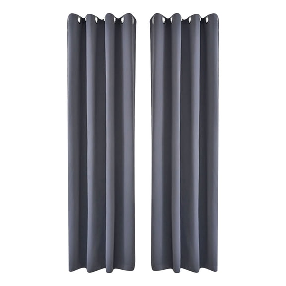 HDWUEN Blackout Curtains-Thermal Insulated Grommet Drapes for Bedroom&Living Room,Room Darkening Textured Panels