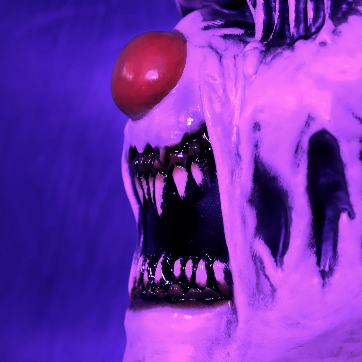 Haunted Hill Farm Multicolor LED Plug-In/Battery I Scream Clown Cart Halloween Animatronic 6-Ft.