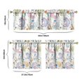 thumbnail image 6 of Kitchen Curtains 24 Inch Short - 3 Panel Set with Cute Cat Paw Pattern, Rod Pocket Window Curtain, 100% Polyester for Pet Lovers Farmhouse, Cafe, Kitchen, Bedroom, Easy Wash, 6 of 6