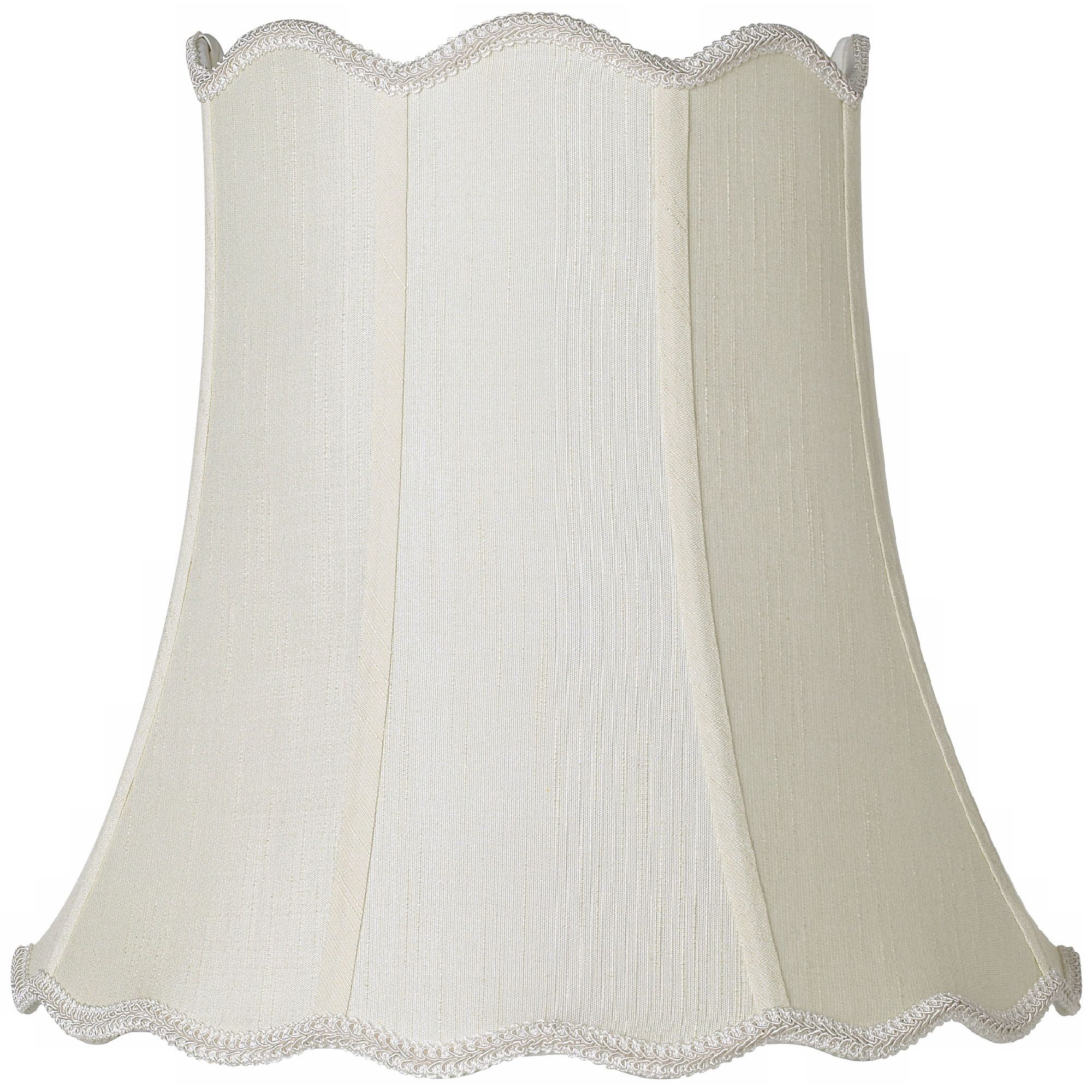 Imperial Shade Imperial Creme Scallop Bell Lamp Shade 10x16x15