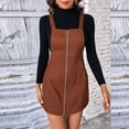thumbnail image 1 of Birdeem Robes Sans Manches à Bretelles pour Femmes Mode Décontractée Unie avec Fermeture Éclair, 1 of 1