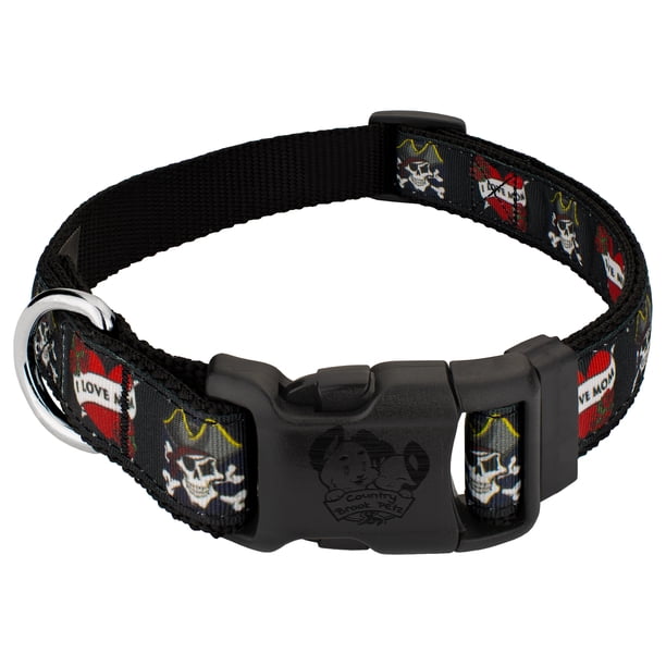 Kansas Jayhawks Ribbon Dog Collar - Official School Colors Adjustable Collar For Large Dogs