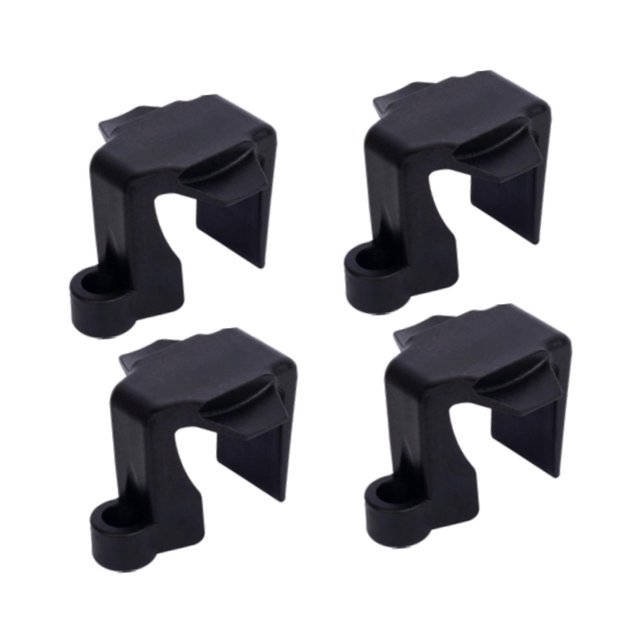 ZLight 4Pcs Boat for Fender Clips for Docking Sturdy Black Boat Boat Bumper Clips Accessories