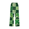 thumbnail image 5 of lcziwo Today's Sales of The Day, Womens St Patricks Day Capris Pants High Waist Drawstring Comfy Cotton Linen Cropped Trousers Summer Lightweight Vacation Beach Capri Pant with Pockets Green M, 5 of 6