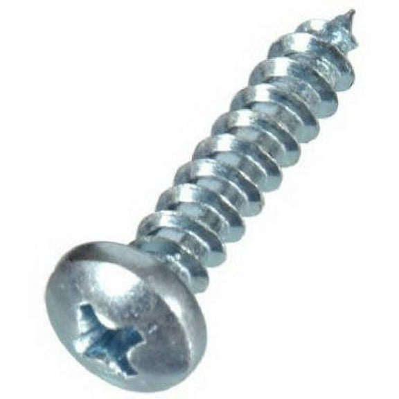 Hillman No. 14 x 1 in. L Phillips Pan Head Zinc-Plated Steel Sheet Metal Screws 100 1 pk