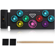 Electric Drum Multicolor 9 Pads Electric Drum Portable Electronic Drum Set Drum Foldable Electric Musical Instrument Adult Children
