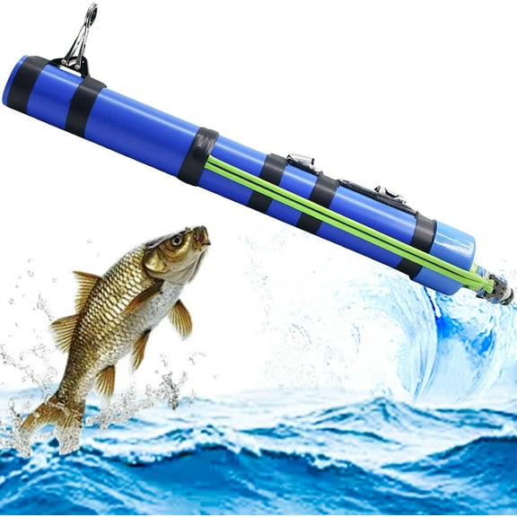 Fishing Catapult Rod, 2026 New Portable Catapult Fishing Rod Lure Angling Tools, Professional Sling Shot Fishing Reel Pole, Saltwater and Freshwater Great Gear for Traveling
