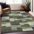 thumbnail image 6 of Addison Rugs Mayfield Washable Transitional Geometric Olive Rectangle Rug, 9' x 12', 6 of 6