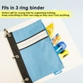 thumbnail image 3 of BAZIC Pencil Pouch 3 Ring Binder Pouch w/ Rivet Enforced Rings Holes, 24-Pack, 3 of 7