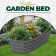 thumbnail image 4 of BuySphere Home Galvanized Raised Garden Bed, 4ft x 2ft Lightweight Planter Boxes Outdoor with Easy Assembly, Large Garden Bed for Vegetables, Fruits，Dark Grey, 4 of 5