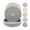 A002- Gray, variant on Woven Coasters Dark Grey 7.1 Inch 5 Pack Round Heat Resistant Mat Set With Basket For Home Kitchen Dining Table