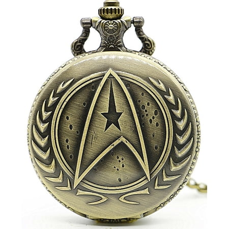 Star Trek Command Bronze Finish Pendant Pocket Watch