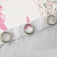 thumbnail image 4 of Castle Fairy Personalized Initial Letter C Curtains Pack Of 2 (42X84 Each) for Children Women Men,Floral Rose Bow-Tiecurtains Blackout,Monogrammed Alphabet Bedroom Curtains,Breathable Home Decor, 4 of 6