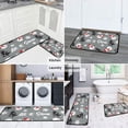 thumbnail image 5 of Gray Christmas Snowman Pattern Kitchen Rugs Sets Of 2,Anti Fatigue Kitchen Mat Rugs Non Slip Washable,Decorative Kitchen Floor Mats for Kitchen,Sink,Laundry,17"X30"+17"X47", 5 of 7