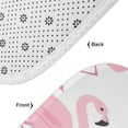 thumbnail image 6 of Flamingo Pattern 3 Piece Bath Rugs Mat Set, Flannel Mats, Machine Washable Carpets Mat for Bathroom Kitchen, Tub Toilet Contour Mat Lid Cover, 6 of 7