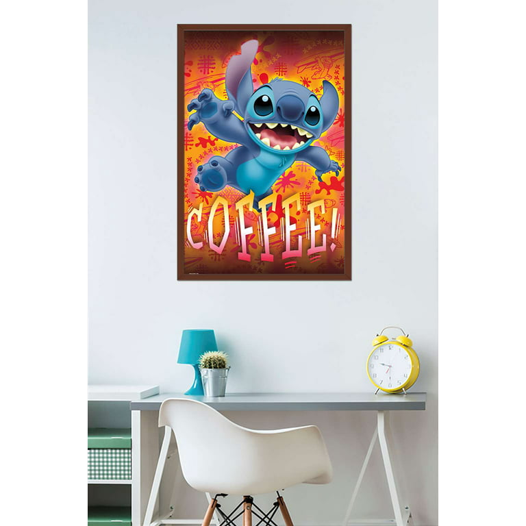 Stitch Coffee Poster posters & prints by SuZukaki