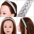 thumbnail image 4 of SEGO Braided Headband With Teeth Hair Hoop Braid Headband Fishtail Braids Hairband With Tooth Synthetic Fish Tail Hair Band Plaited Hairband Women Headband Hairpiece For Girl, 4 of 7