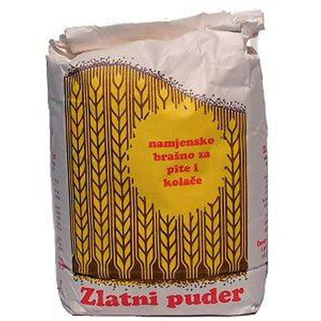 Flour for Fillo Dough(Pita) and Cookies, Zlatni Puder, 4.4lb (2kg)-Type