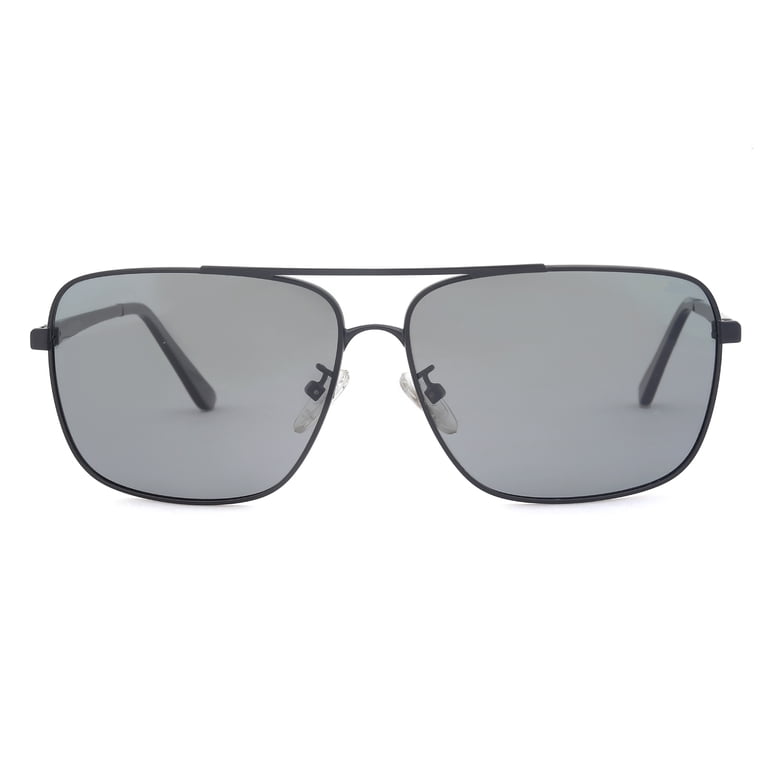 JUST GO Men Metal Frame Square Aviator Polarized Sunglasses  display picture 1
