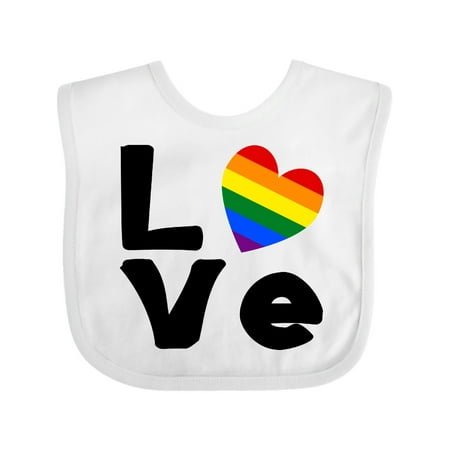 

Inktastic Gay Love Black Gift Baby Boy or Baby Girl Bib