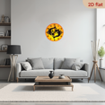 thumbnail image 6 of A 10-inch 2D flat "Pisces Shadow" themed wooden silent wall clock is an excellent choice for Halloween/Easter/Christmas gifts and is suitable for modern home decoration art., 6 of 7