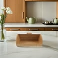 thumbnail image 5 of Uonlytech Bamboo Bread Box with Transparent Acrylic Lid for Kitchen Storage, Khaki Color, Spacious and Stylish, 5 of 7