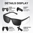 thumbnail image 5 of AOMASTE Polarized Sunglasses for Men Square Lightweight Frame Sun Glasses UV400 Protection for Driving Fishing Golf, 5 of 7