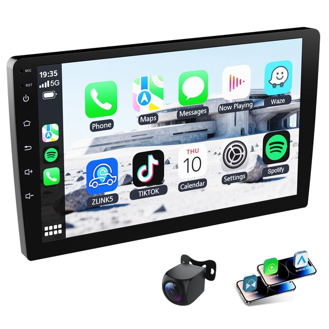 Estéreo para auto Haudio de 9" con Android 13, CarPlay inalámbrico y GPS