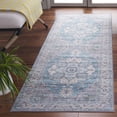 thumbnail image 2 of SAFAVIEH Tucson Alyx Oriental Machine Washable Runner Rug, Grey/Turquoise, 2'6" x 8', 2 of 7