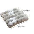 thumbnail image 3 of PPgejGEK Fluffy Lamb Fleece Seat Cushion 50x50cm 20x20in Thick Soft Chair Pad Non-Slip Warm Office Stool Mat for Home Winter, 3 of 8