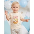 thumbnail image 4 of BemeyourBBs Kids Birthday T Shirts For Kids Boy Girl 1 2 3 4 5 6 7 Years Old Birthday Crew Outfits Letter Donut Print Short Sleeve Round Neck Casual Tops Summer Clothes, 4 of 9