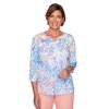 Alfred Dunner Womens Texture Brushstroke Dot