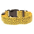 thumbnail image 2 of Flmtop Collier LED Réglable en Nylon pour Chien Chiot Lumière de Nuit Clignotante Léopard Jaune, 2 of 9