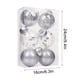thumbnail image 3 of Xihbxyly 6 Bolas Navideñas Irrompibles Multicolor, Fáciles de Colgar, Material Ecológico, Decoración Navideña, para Interior y Exterior, 60 Mm, En Caja., 3 of 3