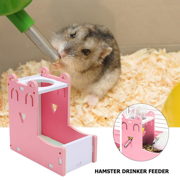 Rata Hamster Automático Mascota Botella de agua potable Alimentador de alimentos Casa de nido de hámster
