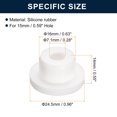 thumbnail image 3 of Unique Bargains 4Pcs White Plug Holes,Rubber Button Plug for 15mm/0.59" Hole, 3 of 6