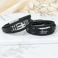 thumbnail image 3 of Father Day Gifts for My Man Boyfriend Husband Dad Grandpa Brother Son Him Men, Mens Cross Leather Braided Bracelet Mens Jewelry Birthday Gift Ideas for Men Valentines Christmas Gifts, 3 of 6