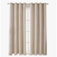 thumbnail image 1 of Cortina Lisa Con Tul Y Diseño Estrella De 100×130 Cm 2 Pzs Modelo Beige, 1 of 4