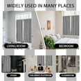 thumbnail image 4 of Black and White Window Curtain Striped Simple Trendy Neutral Art BoysTeen Men Farmhouse Modern Gothic Rustic Retro 52" W x 63" L Curtains for Bedroom Living Room 2 Panels Rod Pocket Drapes, 4 of 6