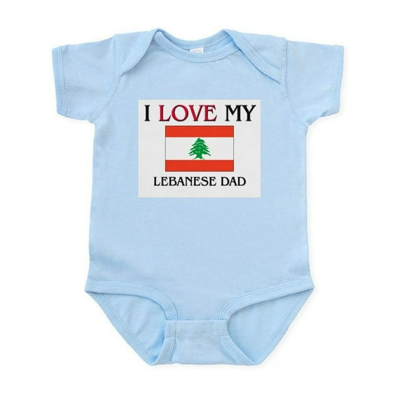 CafePress - I Love My Lebanese Dad Infant Bodysuit - Baby Light Bodysuit, Size Newborn - 24 Months