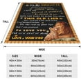 thumbnail image 4 of to My Daughter Blanket from Dad,Gifts for Daughter from Father,Lion Blanket for Daughter,Daughter Birthday Valentines Day Gifts,Dad to Daughter Super Soft Warm Flannel Blanket All Season 60"x80", 4 of 6