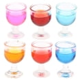thumbnail image 3 of 2x vasos de cóctel multicolores Hugo 6 piezas accesorios de comedor para Casa de muñecas, 3 of 10