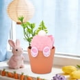 thumbnail image 1 of Todaioua Artificial Potted Plant with Plush Rabbits Miniature Flower Pot Decorative Ornament for Spring Easter Festival Tabletop Shelf Display Fairy Garden Centerpiece Home Decor, 1 of 7