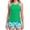 Turquoise Floral+Green, variant on RELLECIGA Women's Swimwear Scoop Neck Tankini Tops with Shorts Swimsuit for Women two piece bathing suits Turquoise Floral Green Size XL